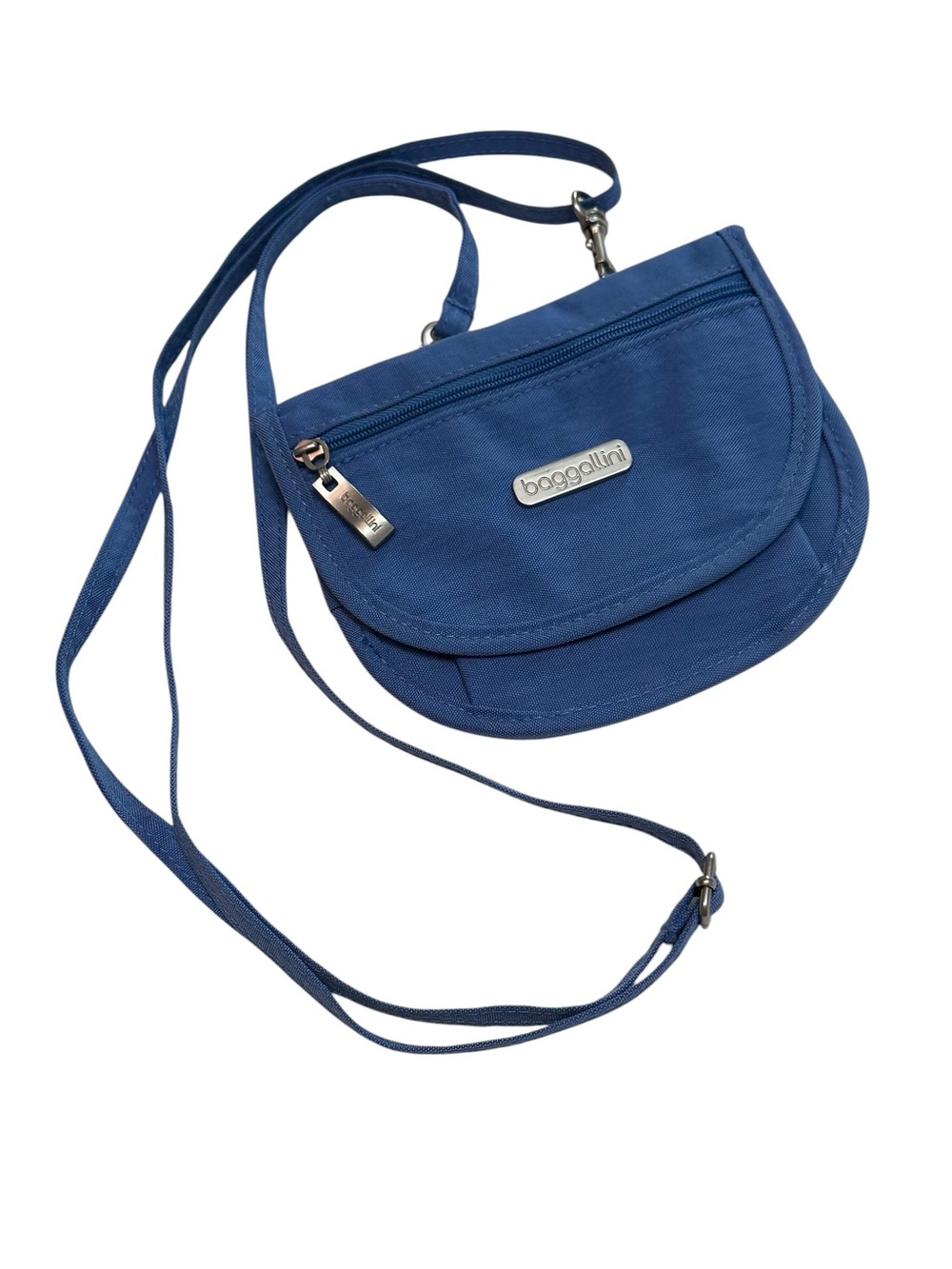 Baggallini Blue Mini Crossbody Bag Organizer Travel Purse